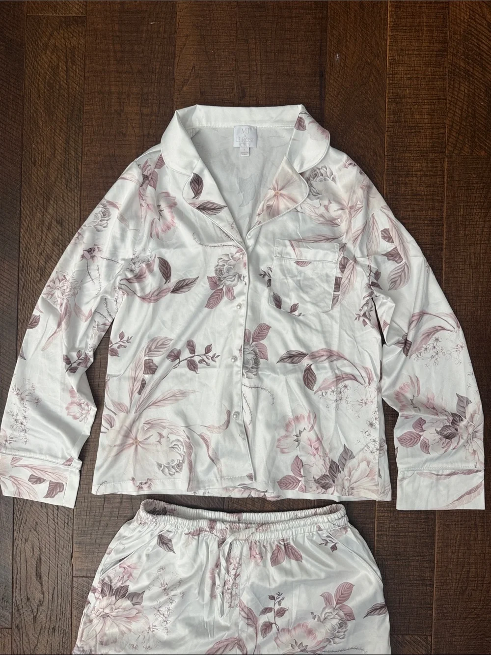 MJ x Le Rose Stories Bridal Pajama Set Floral